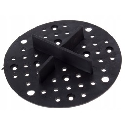 Neregulējams terases balsts, 2 mm, melna gumija