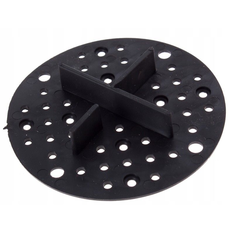 Mittereguleeritav terrassi tugi, 2 mm, must kumm