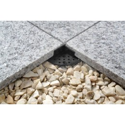 Mittereguleeritav terrassi tugi, 2 mm, must kumm