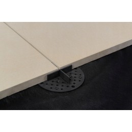 Neregulējams terases balsts, 2 mm, melna gumija
