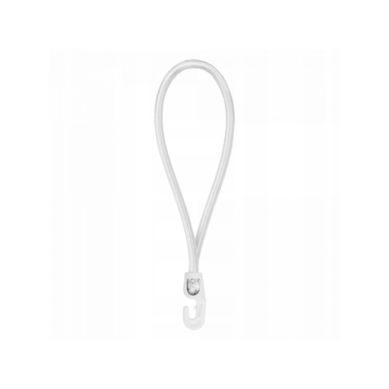 Elastinė guma su PVC kabliu 0,4x25 cm balta BCH3-0425WH-E Bradas