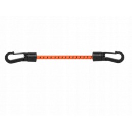 Elastic rubber 0.6x20cm, PVC hook, orange