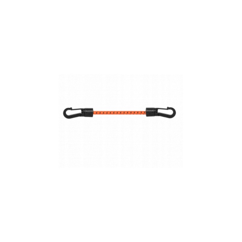Elastinė guma 0,6x20cm, PVC kabliukas, oranžinė
