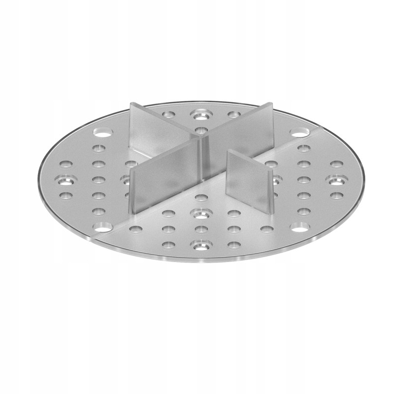 Neregulējams terases balsts, 2 mm, caurspīdīgs