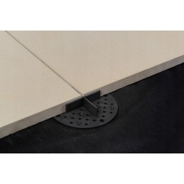 STATĪVS, KRONENS, PAPLĀTNE TERASES PLĀKSMĒM, 2mm, melns