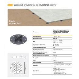 SUPPORTS - terrace STANDS for stoneware tiles on gravel, set of 200 pieces