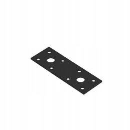 Decorative flat connector - black - LP 1