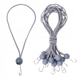 ELASTINGA GUMA SU KAMULU IR KABLIU, PILKA, 20cm