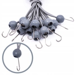RUBBER ELASTIC ROPE WITH HOOK RUBBER WITH HOOK FOR FASTENING TARPAULIN 30CM