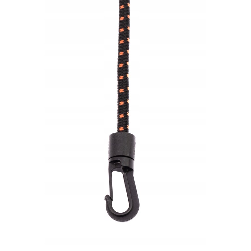 BUNGEE CORD LOCK KABLIS elastinga guma 0,6x40cm, kabliukas-PVC