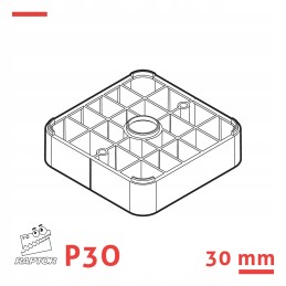 Pagrindas RAPTOR laikikliui - 30 mm - sijoms