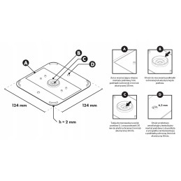Protective insulating plastic pad for Raptor 2mm wedge bracket