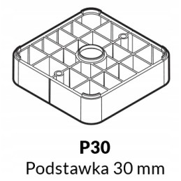 Raptor ķīļa atbalsta paliktnis, augstums 30mm