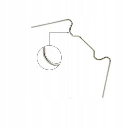 Spyruoklinė viela stiklų tvirtinimui sodo šiltnamiuose iš skaidraus arba polikarbonato