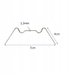 Spyruoklinė viela stiklų tvirtinimui sodo šiltnamiuose iš skaidraus arba polikarbonato
