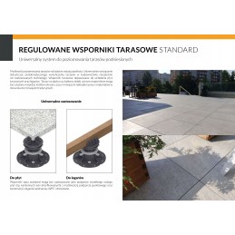 Adapter for terrace supports under joists