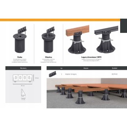 Adapter for terrace supports under joists