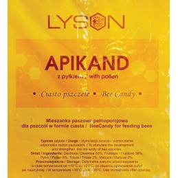 apikandis su žiedadulkėmis 1kg pyrago maistas bitėms