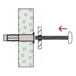 Fischer HM 5X52 S kaištis, metalinis inkaras su varžtu, 50 vnt