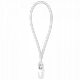 Elastinė juosta su PVC kabliu 0,4x18cm baltas Bradas