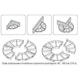 STAND kronšteinas, aukštis 15mm, DECK plytelėms