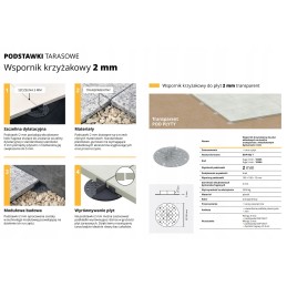 STAND kronšteinas, aukštis 15mm, DECK plytelėms