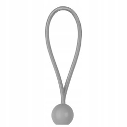 Elastinga guma su kamuoliuku BUNGEE CORD BALL pilka 0,5mm x 20cm BCB-0520GY-L Bradas