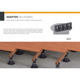 Adapter for terrace supports under joists