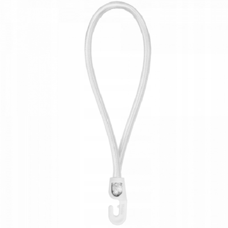 Elastinė guma su PVC kabliu 0,4x25 cm balta BCH3-0425WH-E Bradas