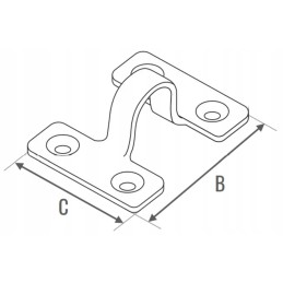KONSTRUKCINĖ SUKLĖ 60 x 45 x 2,5 mm