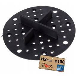 Gumijas pamatne, fiksēts augstums H 2mm