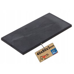 Apsauginis guminis izoliacinis padas, tarpiklis lentų sijų 80x40x3mm