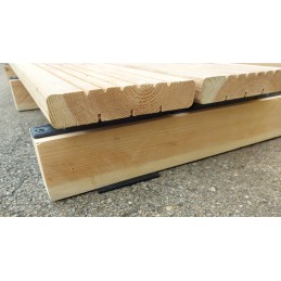 Apsauginis guminis izoliacinis padas, tarpiklis lentų sijų 80x40x3mm