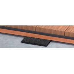 Apsauginis guminis izoliacinis padas, tarpiklis lentų sijų 80x40x3mm