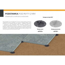 Guminis pagrindas, fiksuotas aukštis H 2mm