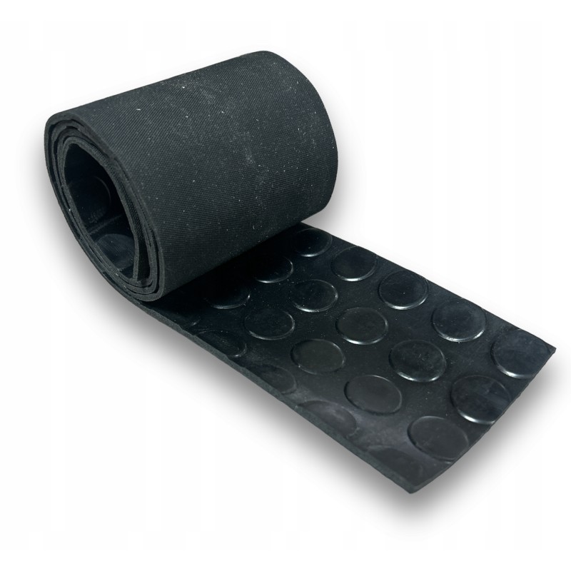 Guminis padas, išlyginamoji juostelė po sijomis