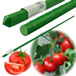 ✨ Metallist aiavarras, PVC-kattega taimede ja tomatite toetamiseks 1,1x90cm 1tk ✨