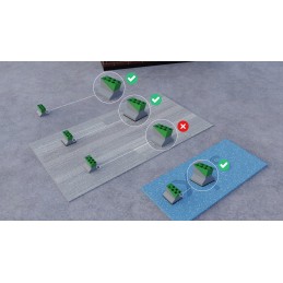 Apsauginė plokštė 110x110x3 mm - terasos laikiklių sistemos elementas