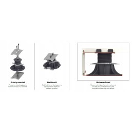 STENDS, fiksēts gumijas balsts 8 mm TERASES flīzēm