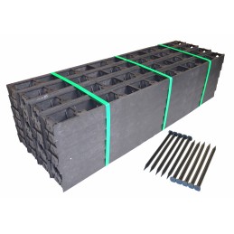 SODO VEJOS KRAŠTAS PLASTIKINIS PLASTIKINIS APRAŠAS 45mm 1m + 4 ANKRAI