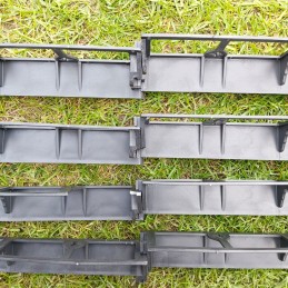 SODO VEJOS KRAŠTAS PLASTIKINIS PLASTIKINIS APRAŠAS 45mm 1m + 4 ANKRAI