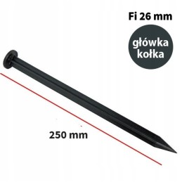 VEJOS KRAŠTAS 4,5 CM SODO KŪNAS 1 METRAS + 3 ANKRAI 25 CM