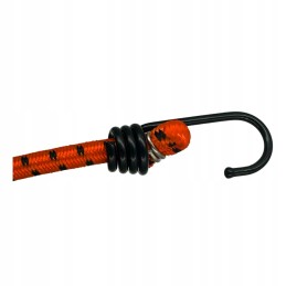 Guminė elastinė virvė su metaliniais kabliais bagažo tvirtinimui prie brezento 0,8x60 cm