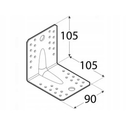 KAMPO JUOSTELĖ SU Įspaudimu KPL4 105x105x90x2.0