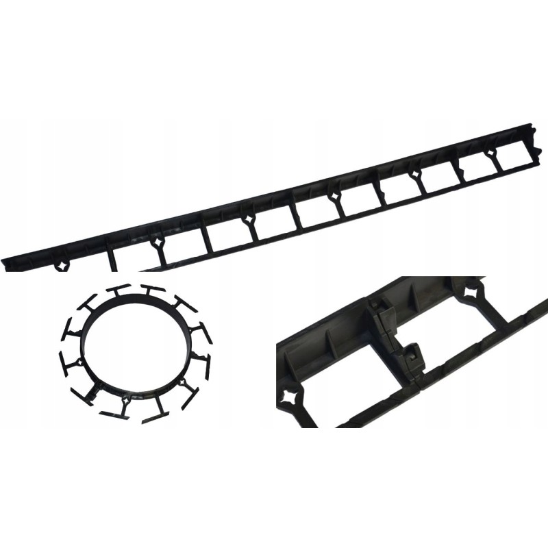 PLASTIKINIAI SODO VEJOS KRAŠTAI 45 mm / 1 metras