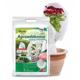 Agrotextile planta p50b16x5 1,6x5m balta žiema skirta apsaugoti žemėje žiemojančius augalus nuo šalčio ir džiūstančių vėjų