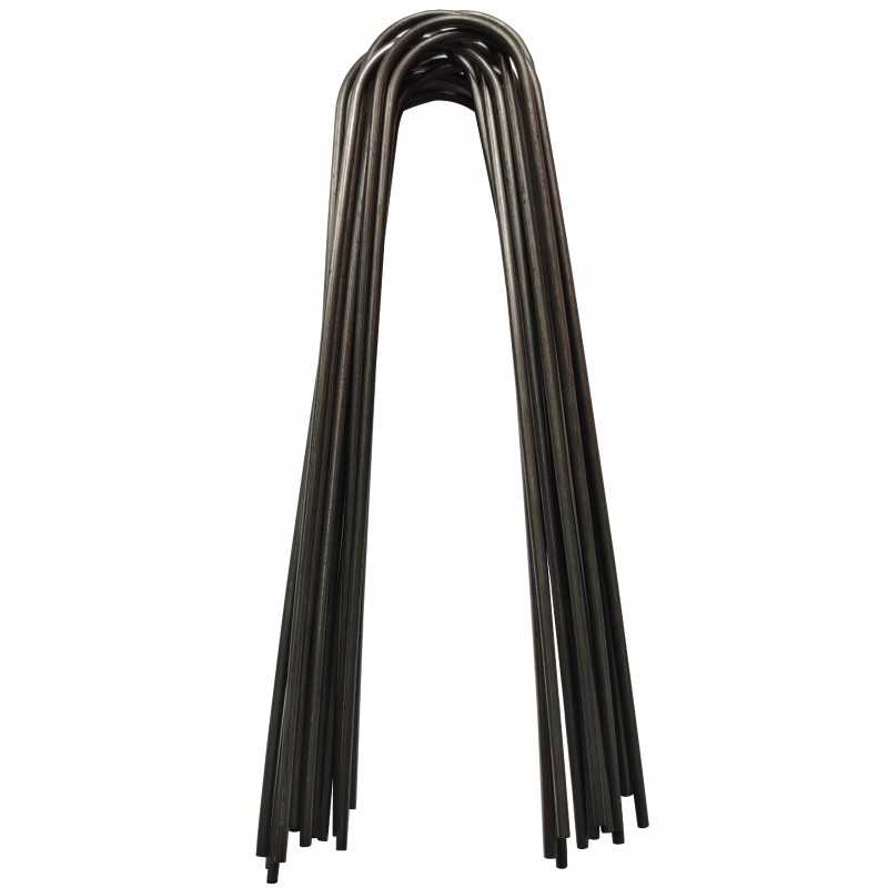 Metaliniai smeigtukai įvairių tipų agrotekstilei, agrotekstilei ir geotekstilei tvirtinti prie žemės, taip pat smeigtukai kurmių