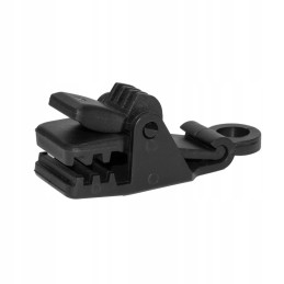 CLIPS krokodilo spaustukas - juodas