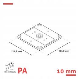 Acoustic base for RAPTOR bracket - for joists