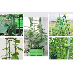 COATED STEEL PLANT POLE GREEN 11 mm / 120 cm